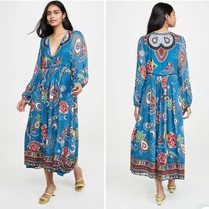 FARM Rio Mystic Blue Midi Dress